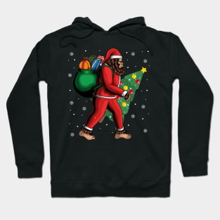 Christmas bigfoot Hoodie